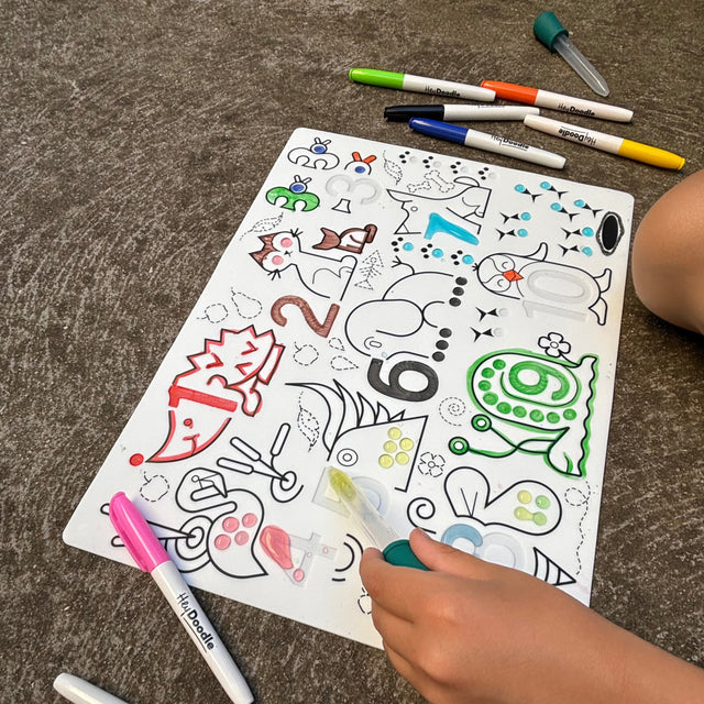 HeyDoodle Sensory Mats-Wild Digits