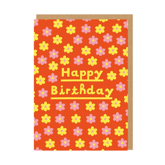 OHH DEER Card Birthday Daisies Happy Birthday