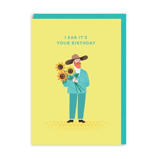 OHH DEER Card Birthday Van Gogh Ear