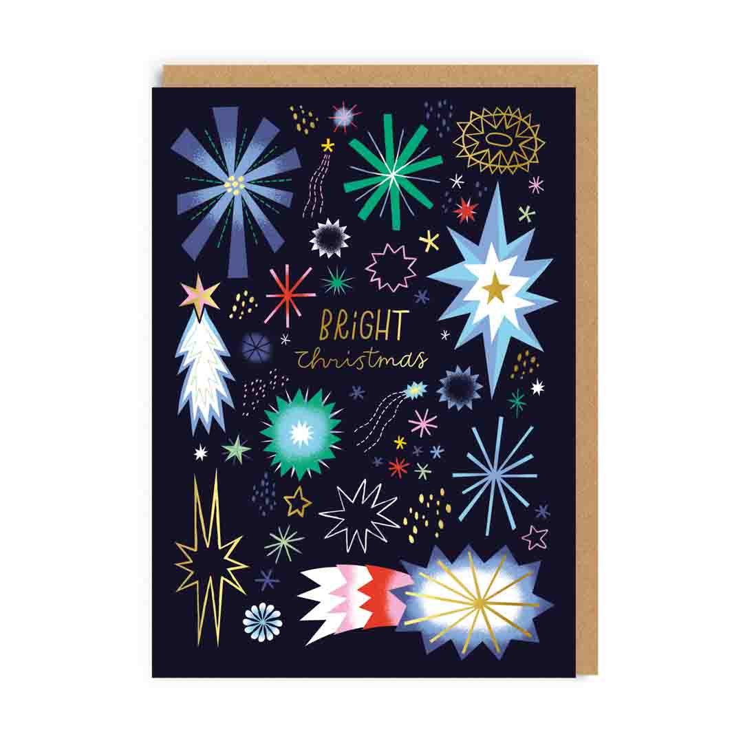 OHH DEER Card Christmas Christmas Celebration Starbursts