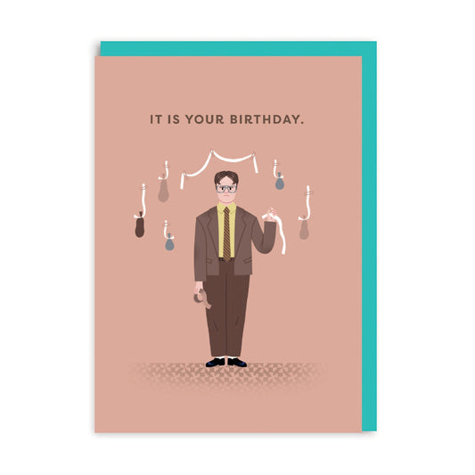 OHH DEER Card Birthday Dwight Schrute