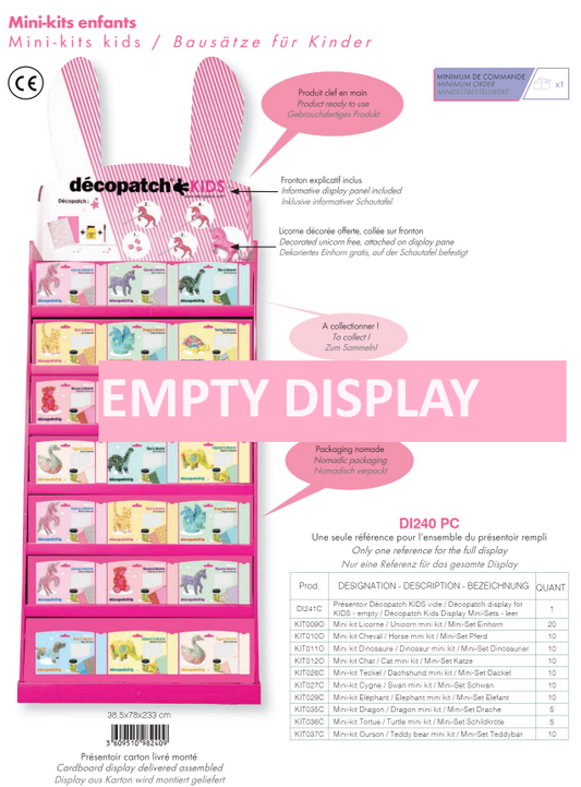 DECOPATCH Sets: Kids Mini Sets Empty Display