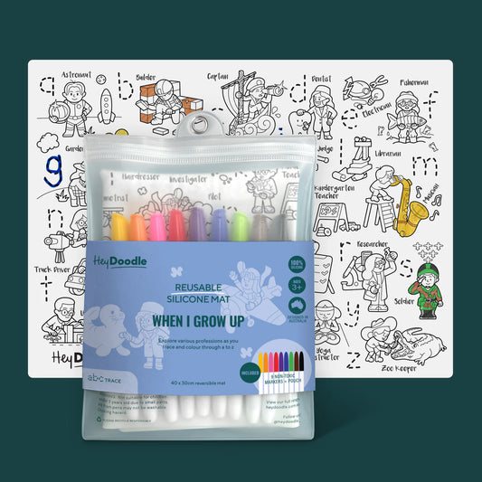 HeyDoodle Placemats-ABC:When I Grow Up