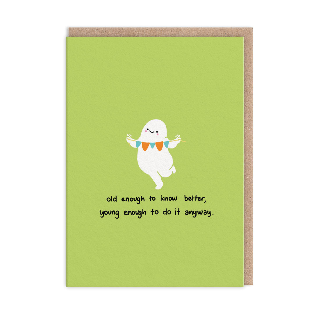 OHH DEER Card Birthday Old Enough