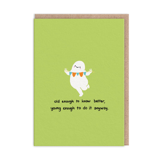 OHH DEER Card Birthday Old Enough