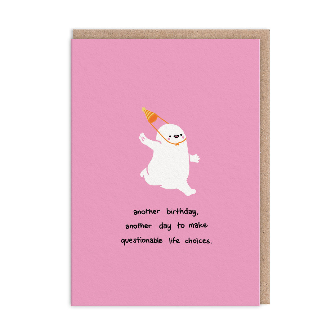 OHH DEER Card Birthday Life Choices Happy Birthday