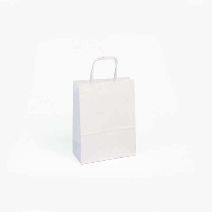 CLAIREFONTAINE Kraft Bags White 18x7x24cm 25s Plain