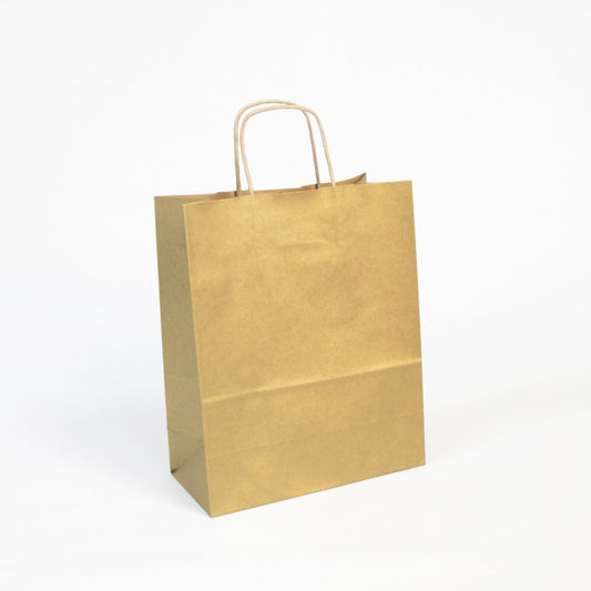 CLAIREFONTAINE Kraft Bags Ribbed Kraft 90g 22x10x29cm 25s Gold