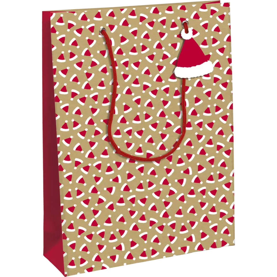 CLAIREFONTAINE Gift Bag L 26.5x14x33cm Xmas Hat