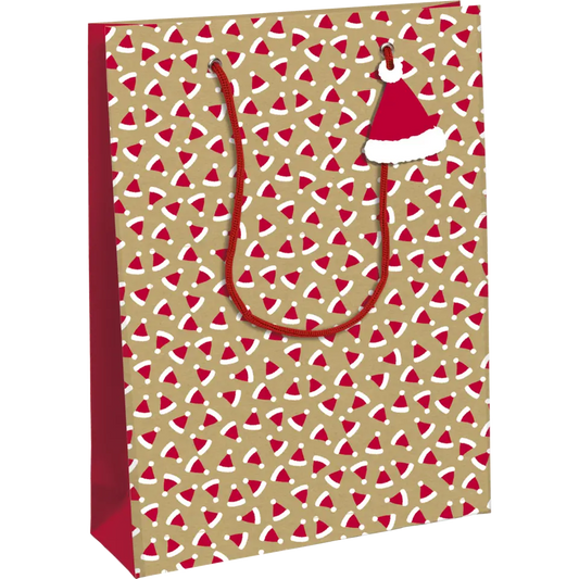 CLAIREFONTAINE Gift Bag L 26.5x14x33cm Xmas Hat