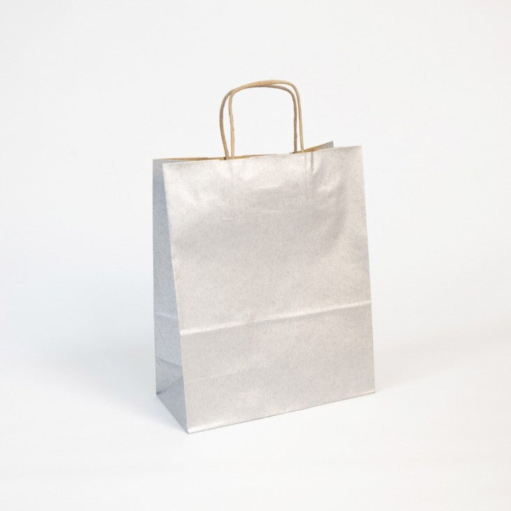 CLAIREFONTAINE Kraft Bags Plain Kraft 100g 22x10x27cm Silver 25s